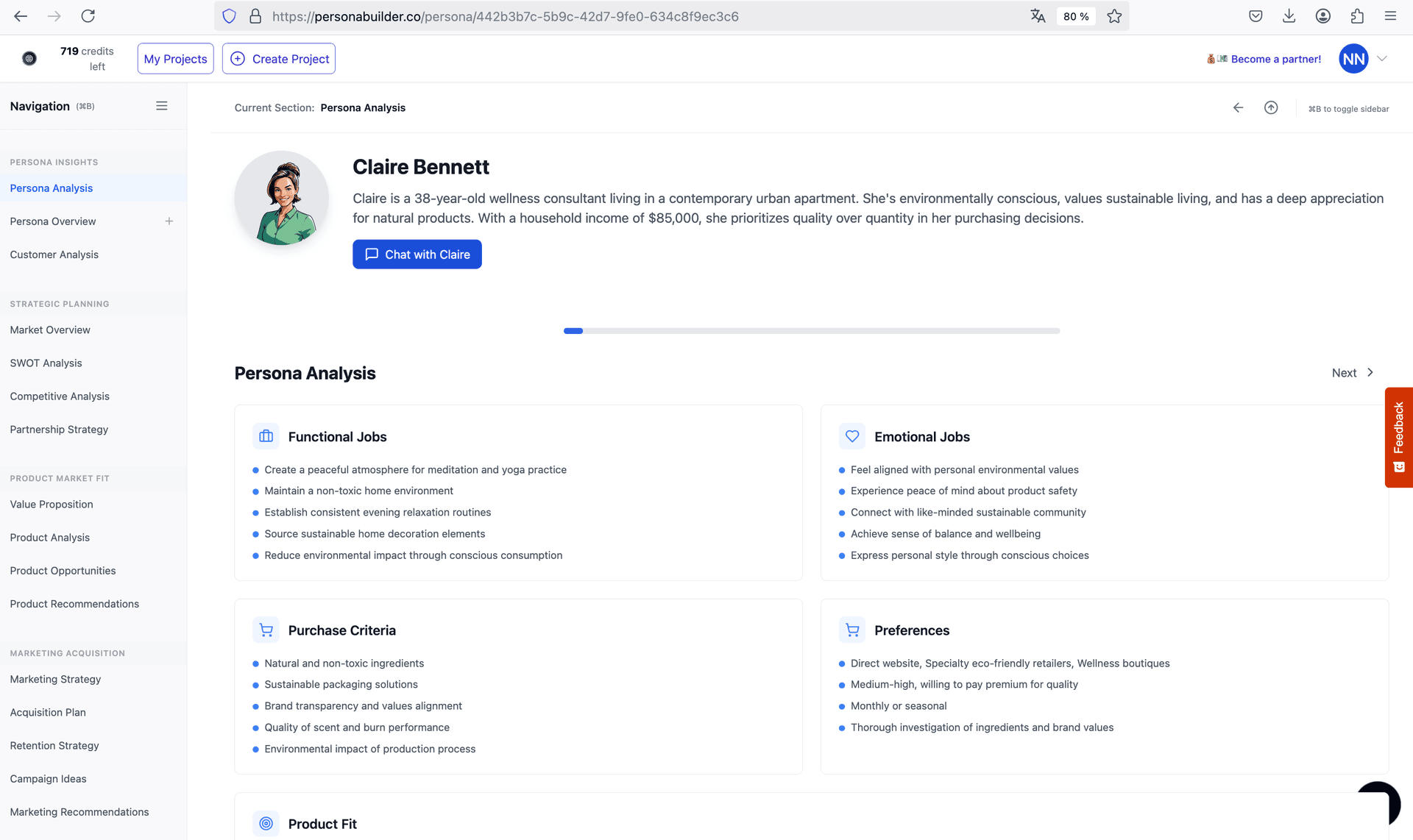 Une illustration montrant une conversation entre une entreprise et son persona