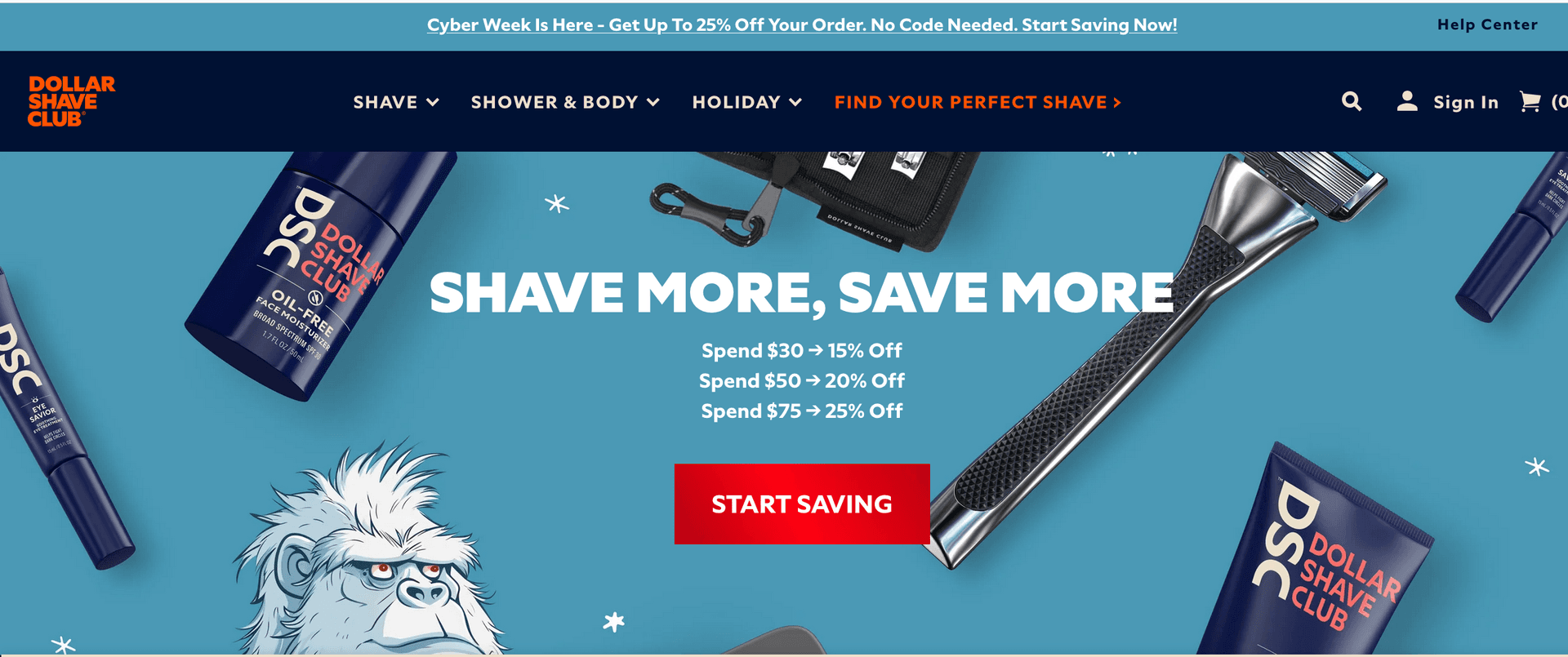 Image illustrant le marketing de niche de Dollar Shave Club